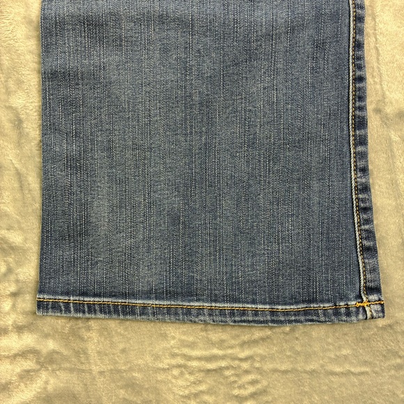 American Eagle Favorite Boyfriend Jeans Womens 12 Regular Mid Rise Wide Leg Blue - Picture 16 of 16
